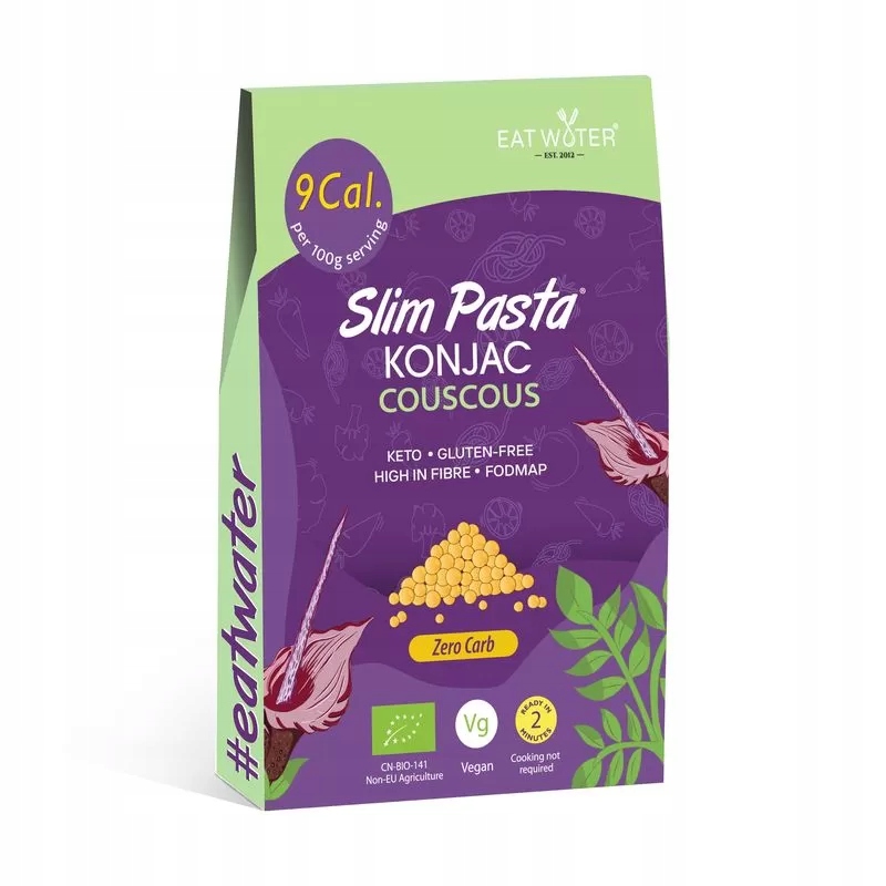 Těstoviny (konjac) ve tvaru Kuskusu bezlepkové Bio 270 g (200 g) Slim