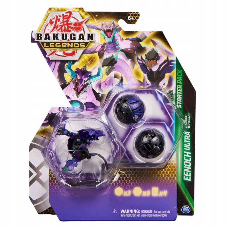 BAKUGAN LEGENDS FIGURKI BITEWNE ZESTAW STARTOWY Marka Spin Master