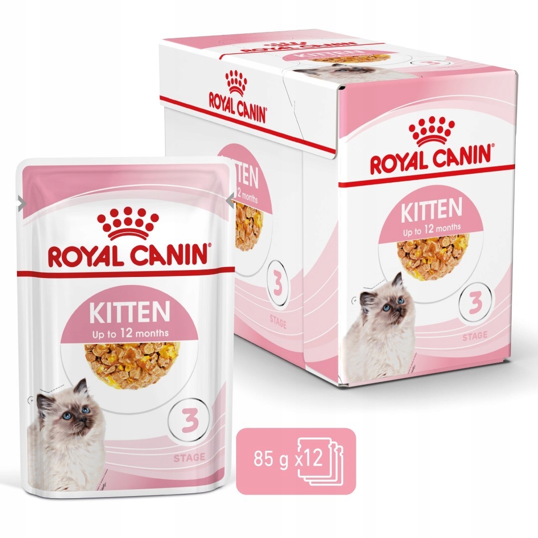 Levně Royal Canin Kitten Instinctive 12x85g Krmivo Vlhké v želé pro koťata
