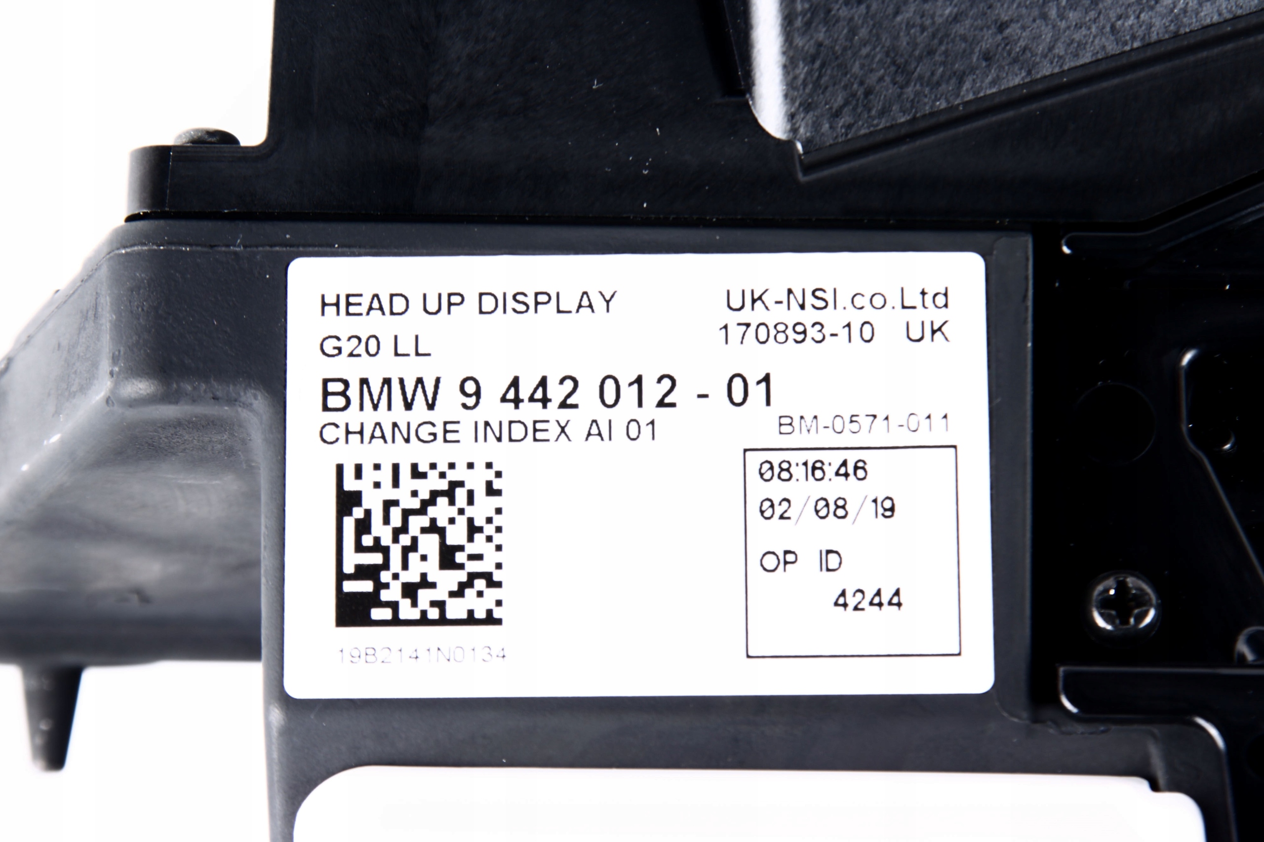BMW G20 G21 display RZUTNIK HEAD UP 9442012