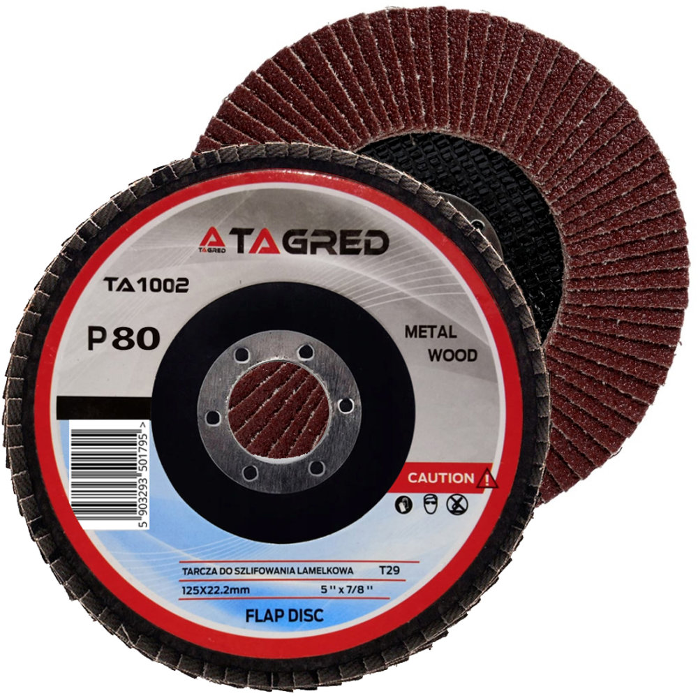 

Tagred Tarcza do szlifowania lamelka 125mm gr. 80