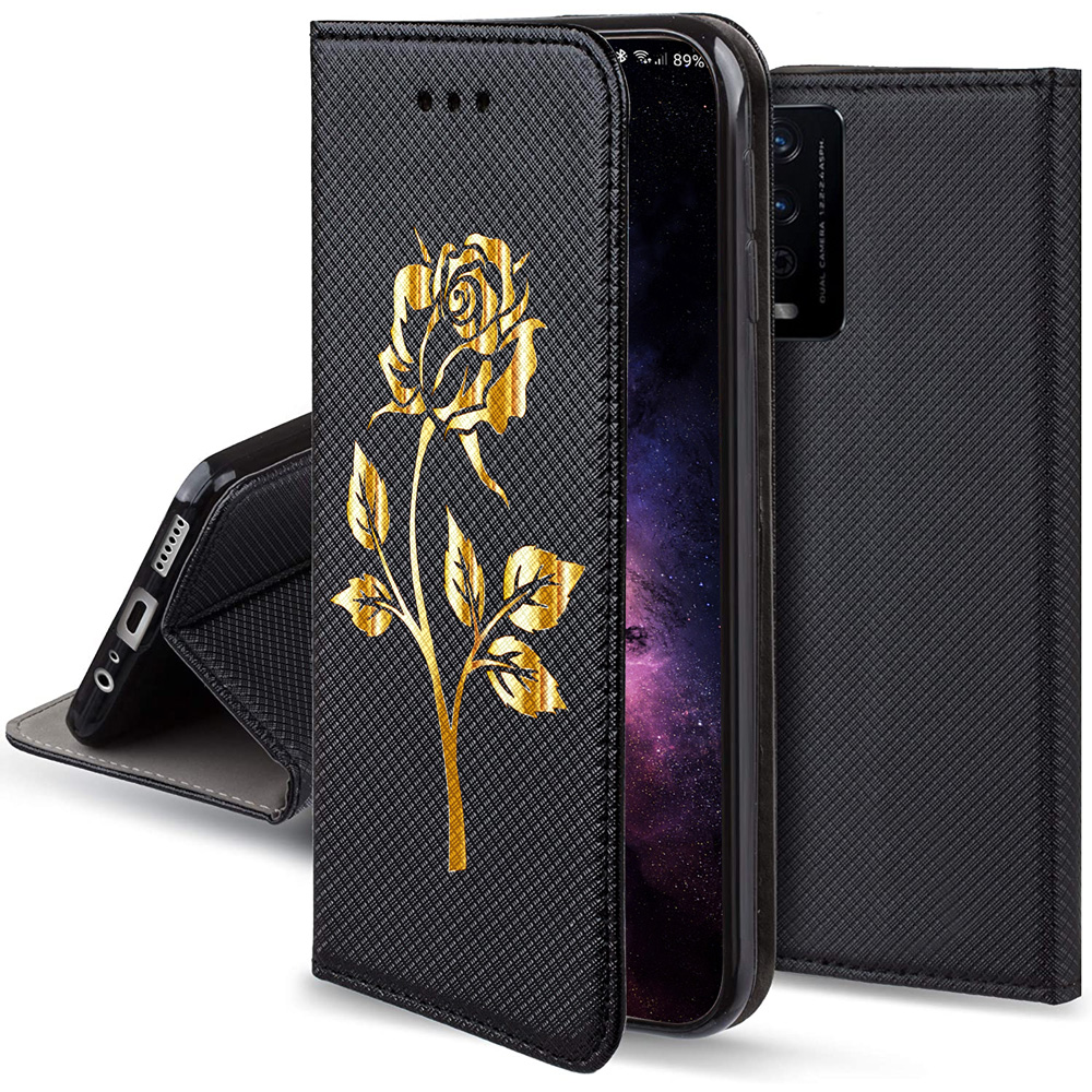 

Etui Magnet Rose Case do Vivo Y11s Y20s Szkło