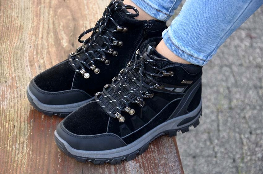 ŚNIEGOWCE BUTY ZIMOWE OCIEPLANE OUTDOOR SPORTOWE SHOES ORGINAŁ TRAPER TREXX Materiał zewnętrzny skóra ekologiczna