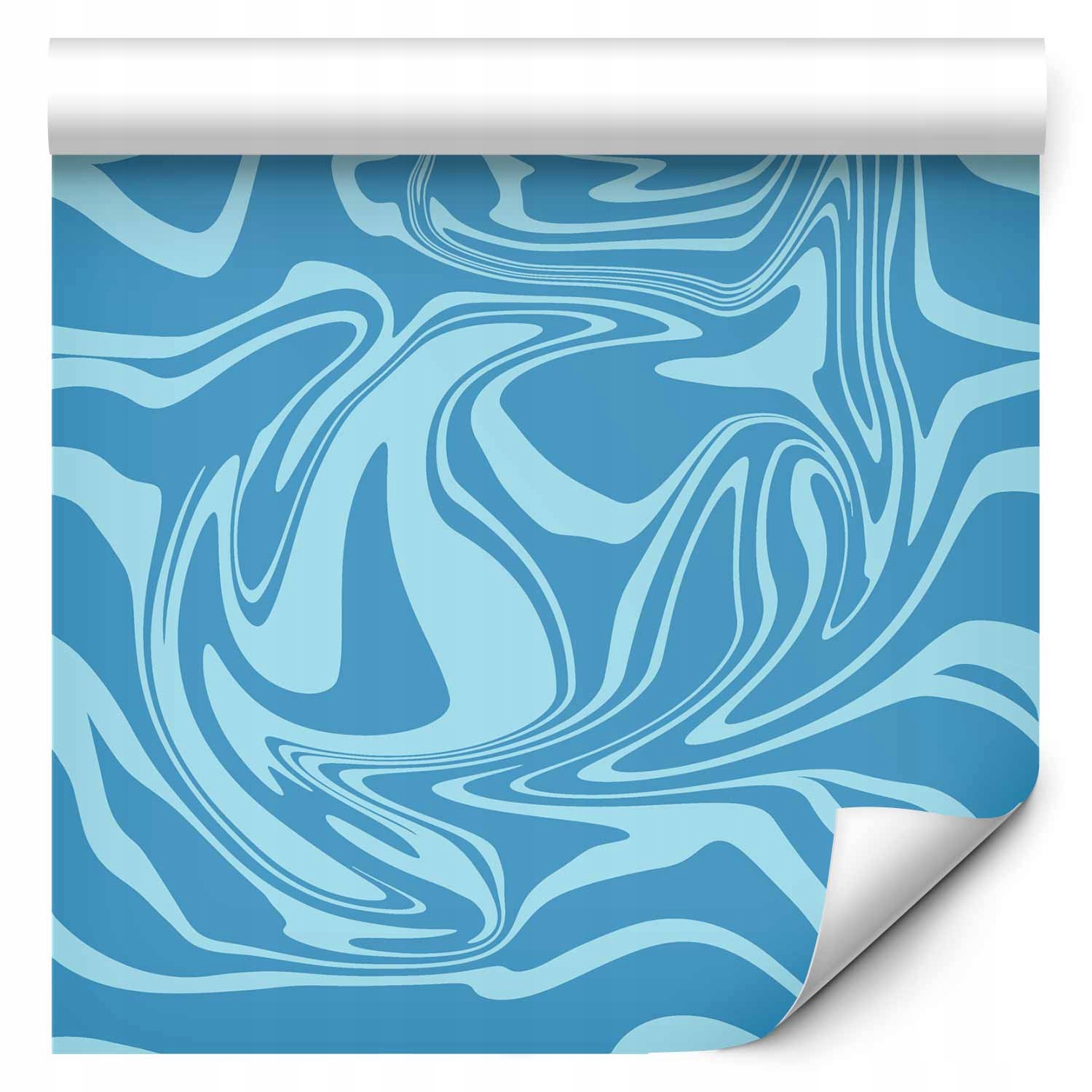 Tapeta V Roli Modrá Abtrakce Vířící Tvary Obývací Pokoj Ložnice 0,5 x 10 m