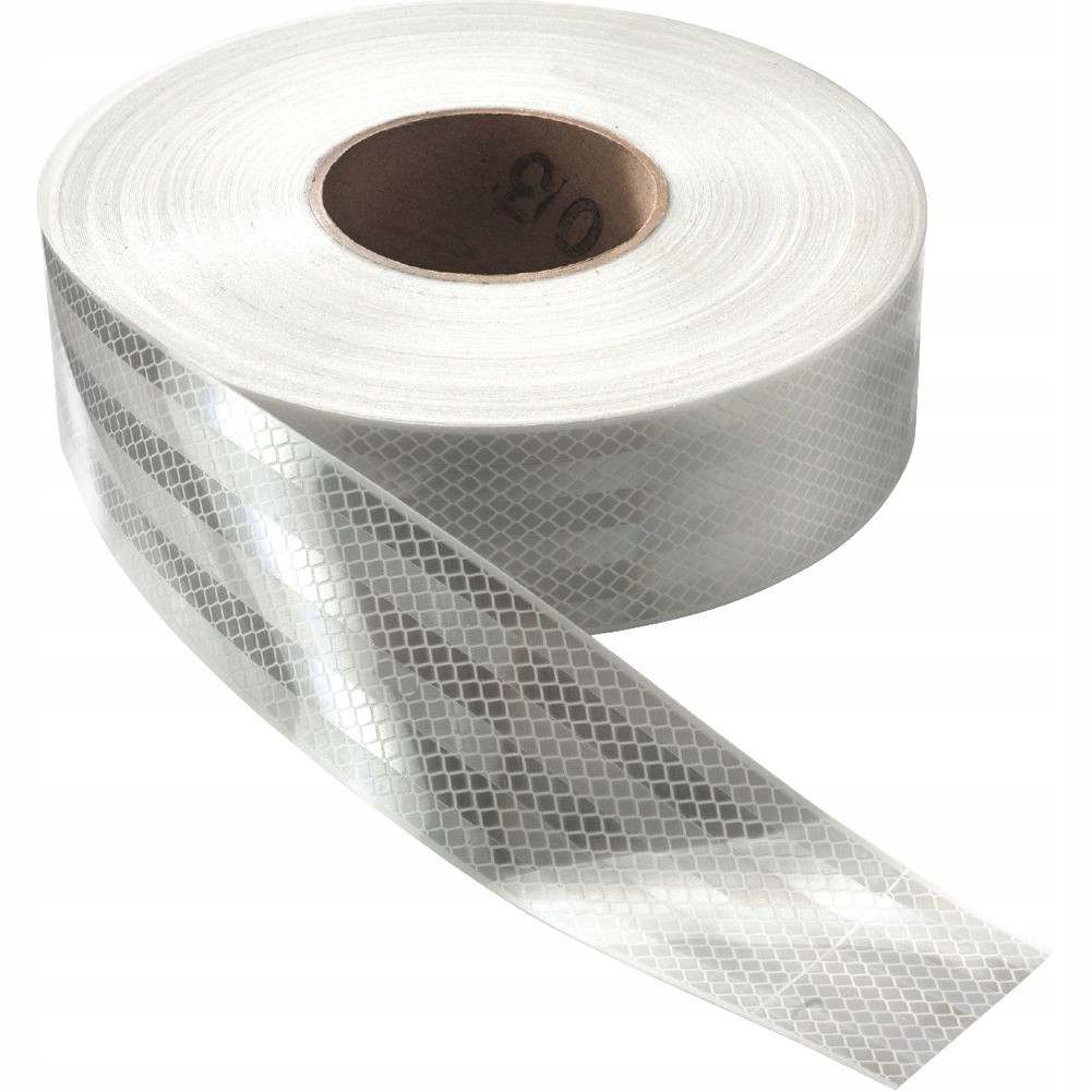 BIAŁA TAŚMA ODBLASKOWA SAMOPRZYLEPNA DO SAMOCHODÓW CIĘŻARÓWYCH HOMOLOGACJA