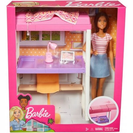 

Zestaw Barbie Sypialnia Łóżko Biurko FXG52 Mattel