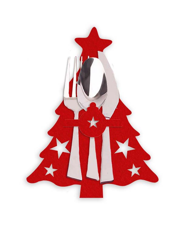 

Pokrowiec dekoracyjny na sztućce Świąteczne Filc