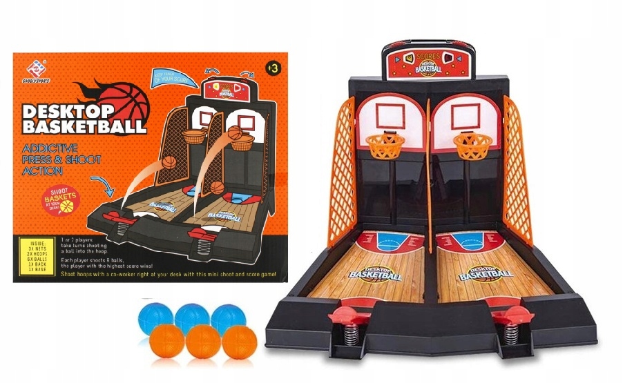 

Gra Zręcznościowa Koszykówka Stołowa Basketball