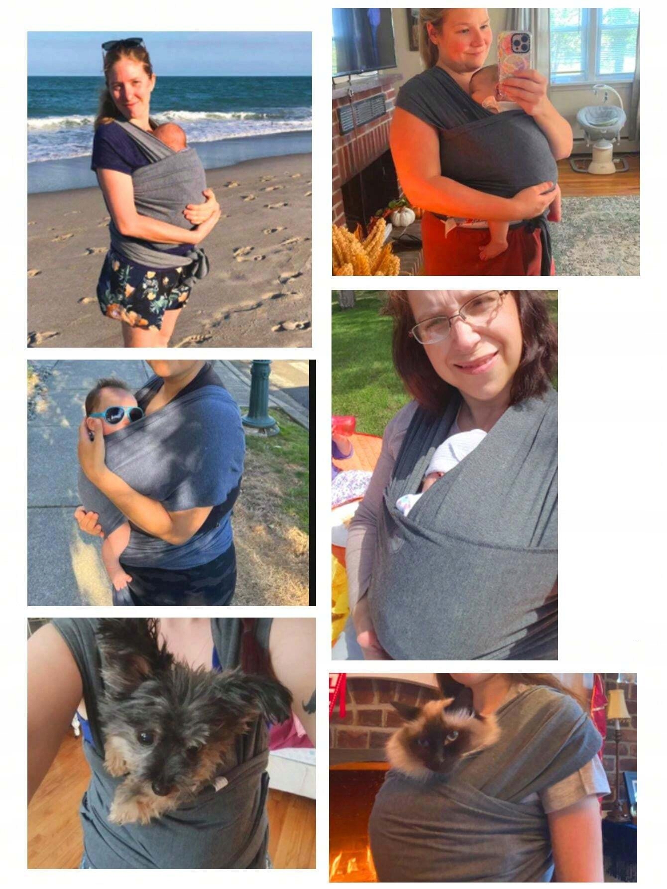 CHUSTA DO NOSZENIA NIEMOWLĄT NOSIDEŁKO MATERIAŁOWA DO 20KG DLA RODZICA Maksymalna waga dziecka 20 kg