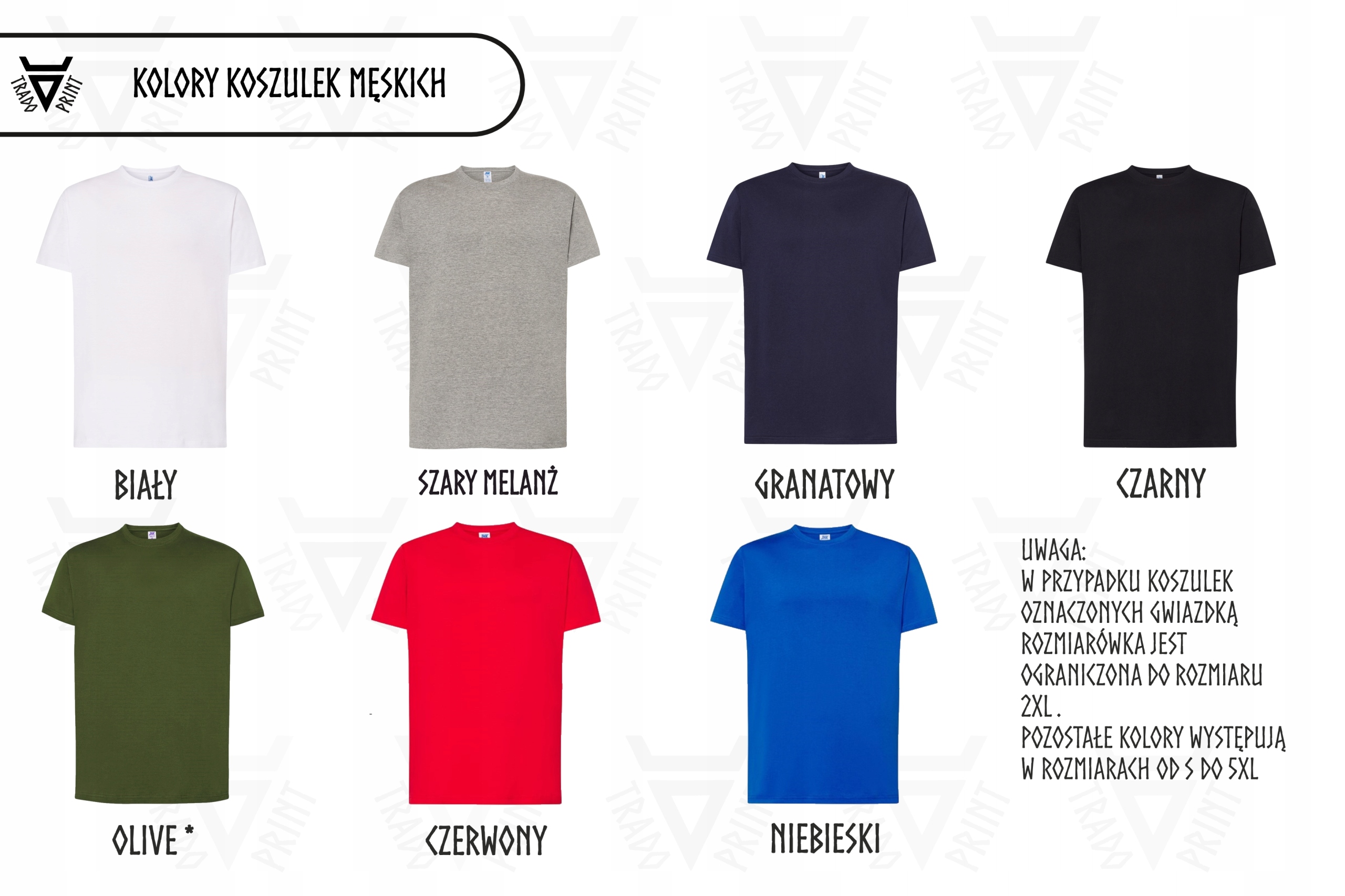 KOSZULKA MĘSKA FIRMOWA LOGO TWÓJ NADRUK GRAFIKA NAPIS PRZÓD + TYŁ + RĘKAWY Kod producenta TMWL - MPDTR