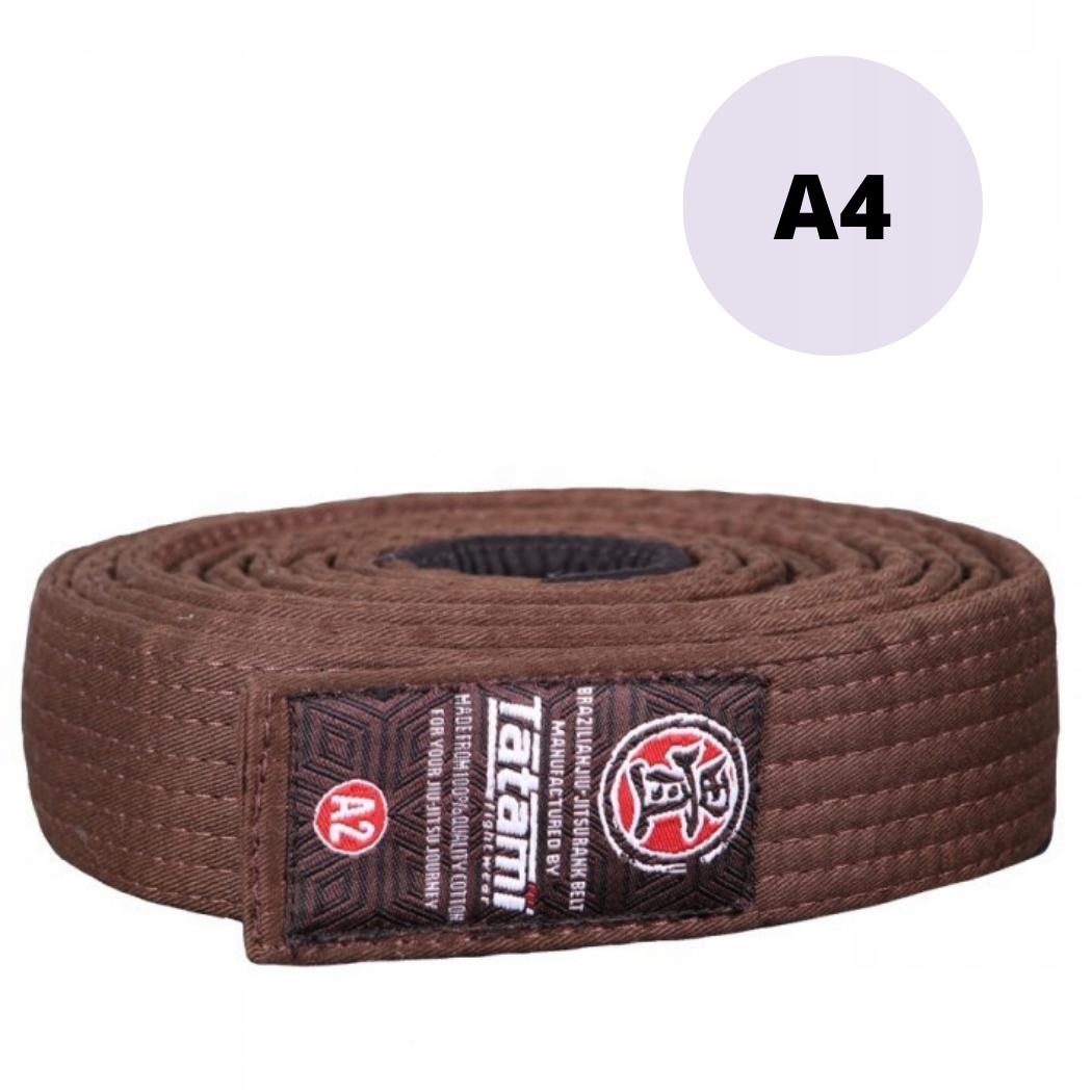 Tatami Pas do kimona BJJ GI A4 Brązowy