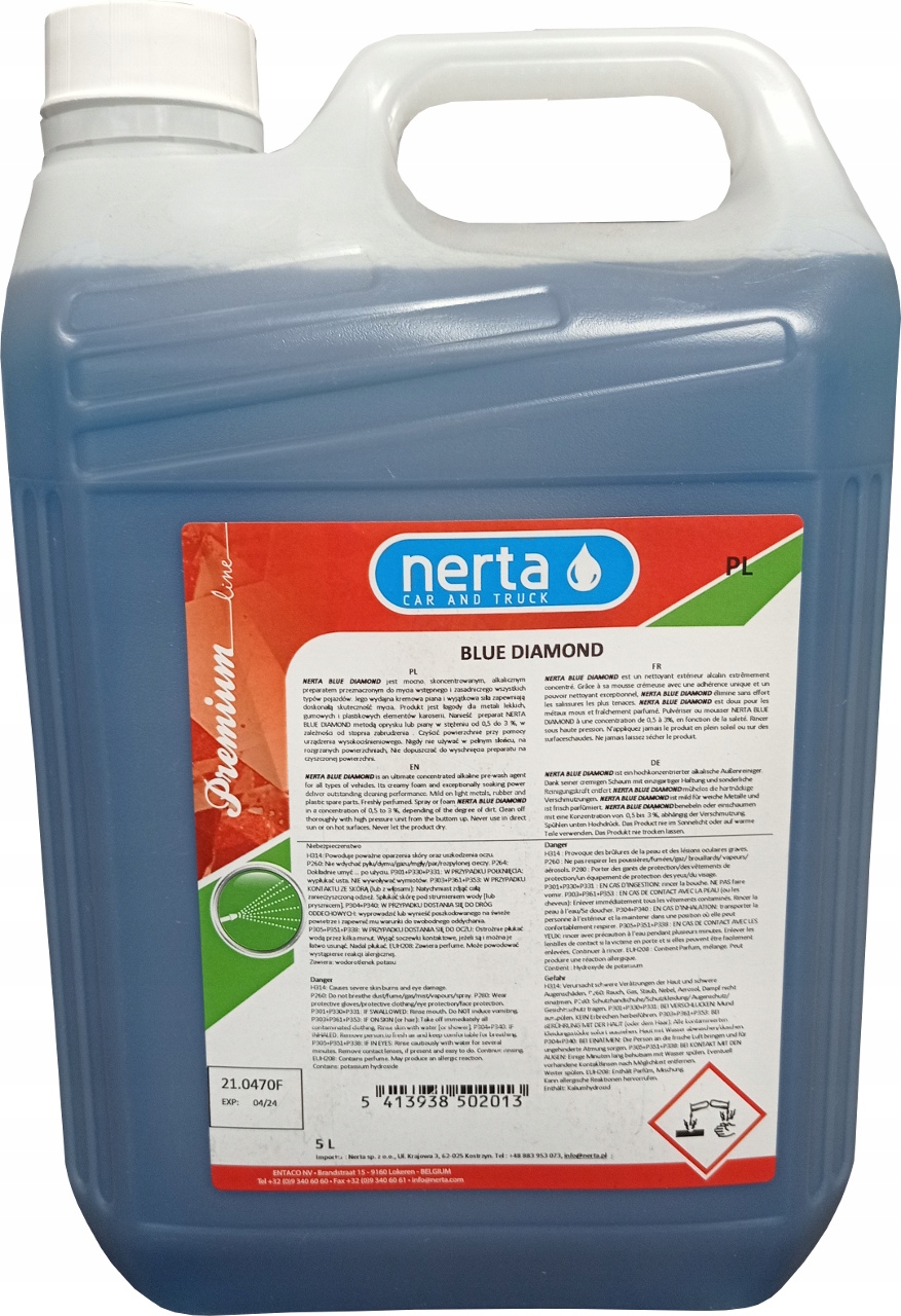 NERTA BLUE DIAMOND 5L-АКТИВНА ПІНА РІДИНА KARCHER