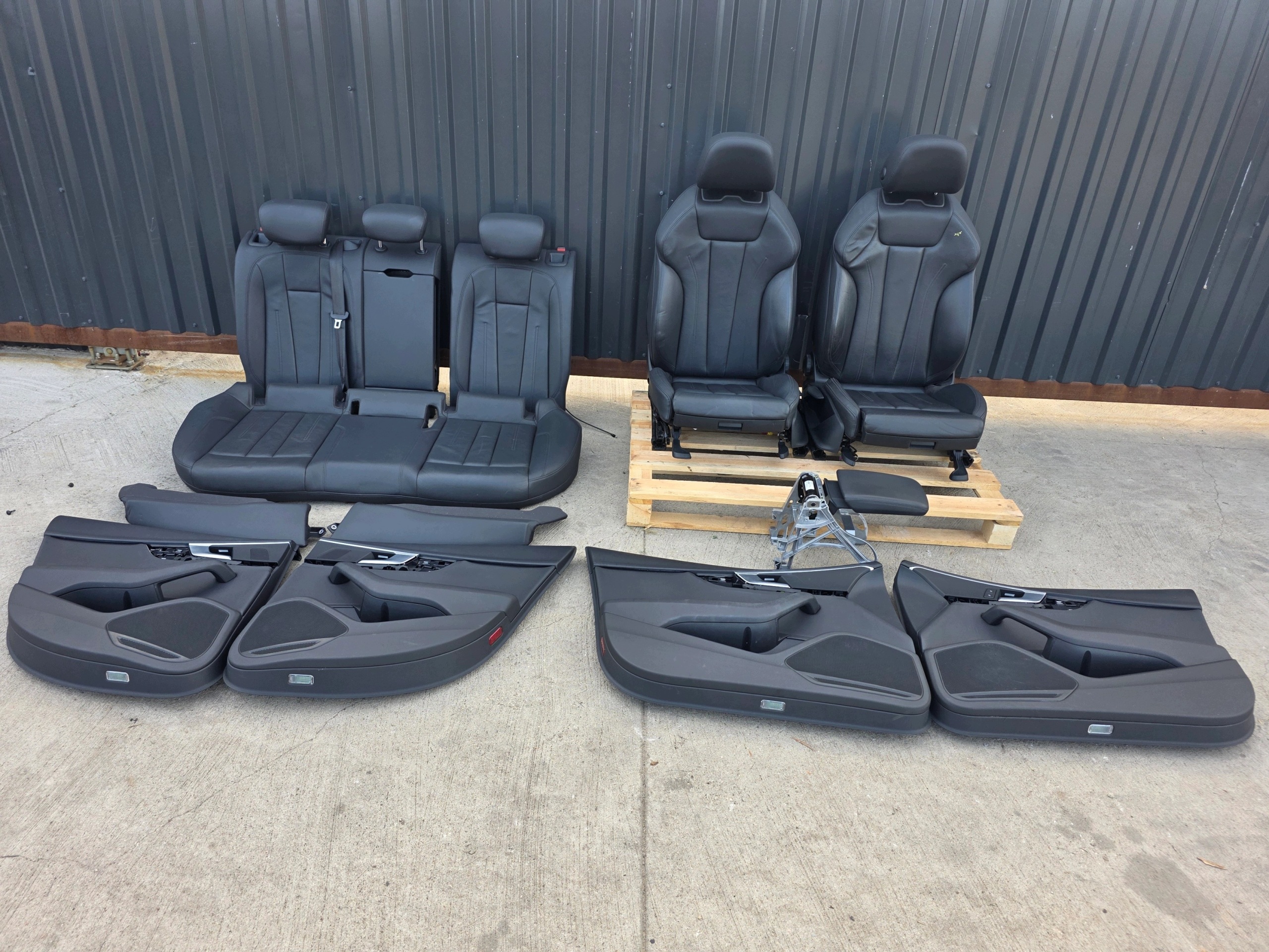 sedile sedili pelle, in pelle AUDI A4 B9 riscaldato anteriore KOMPLET *4