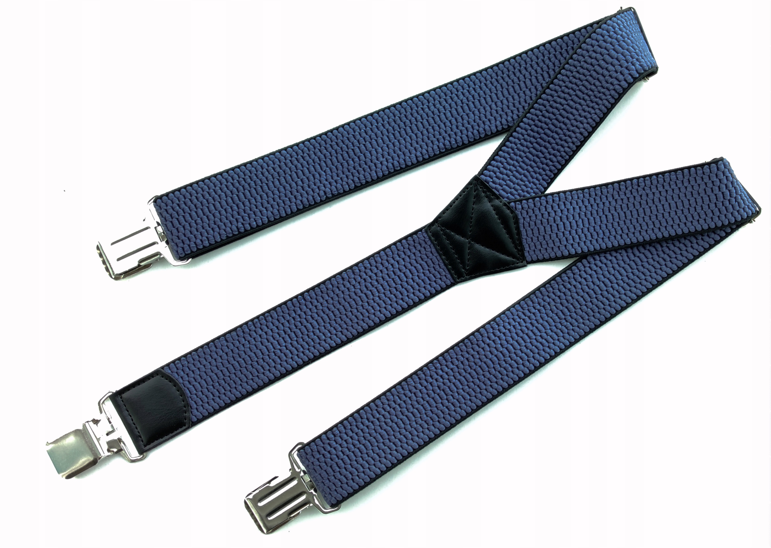 Szelki męskie POLSKIE HQ 4cm STALOWO SZARE