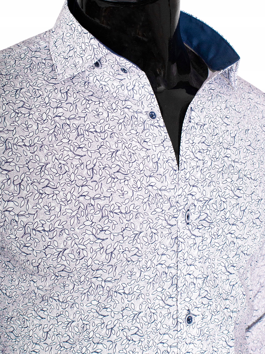 Koszula Męska Elegance Bawełniana Flowers Slimfit Rozmiar L