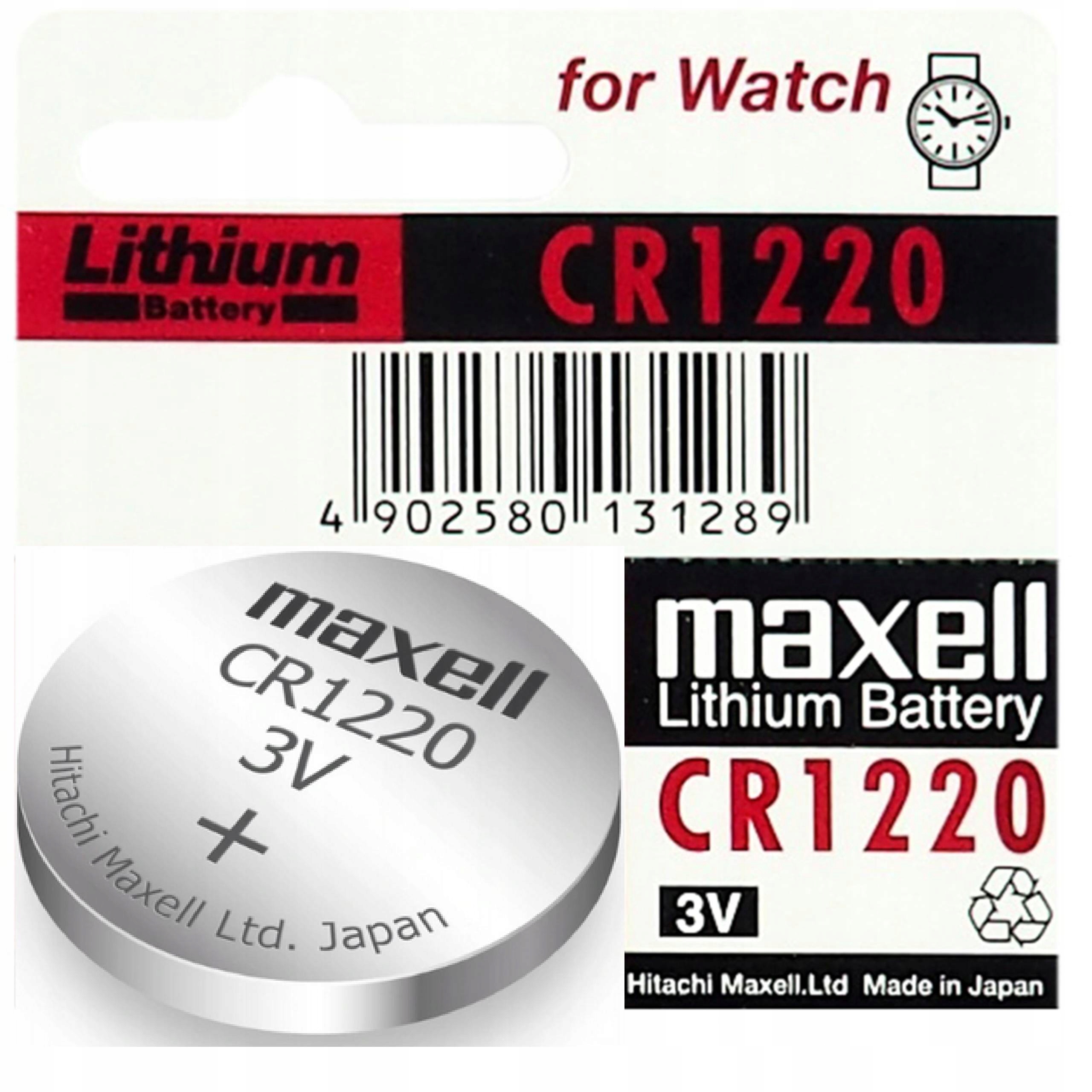 

1x Bateria Litowa Maxell CR1220 1220 DL KCR1220