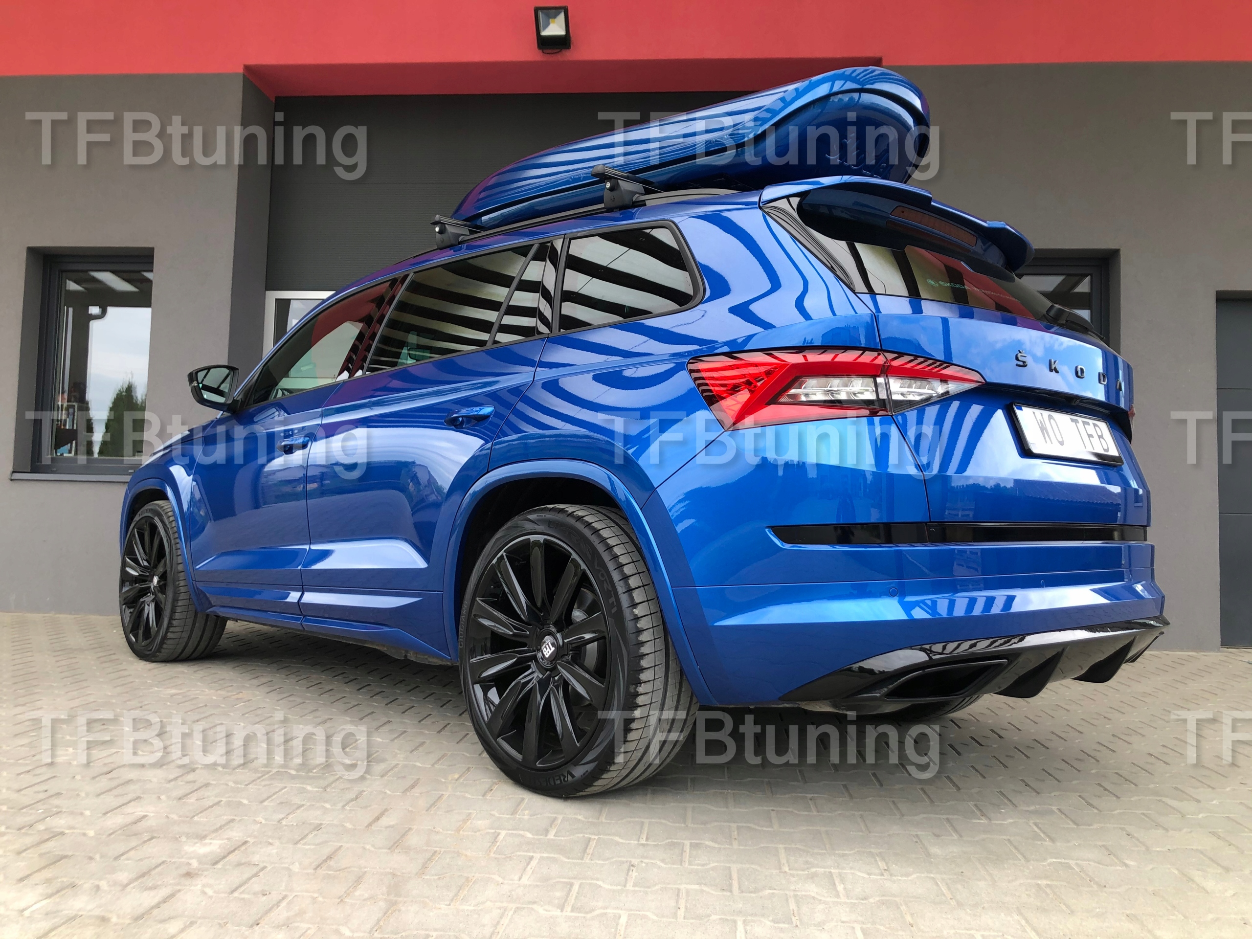 SPOILER DYFUZOR DOKŁADKA SKODA KODIAQ TFB TUNING dyfuzor KODIAQ