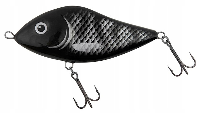 Wobler Salmo Slider Sinking 16cm/152g Black Shadow