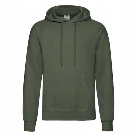Bluza męska z kapturem Hooded Sweat Fruit of the Loom Klasyczna oliwka L