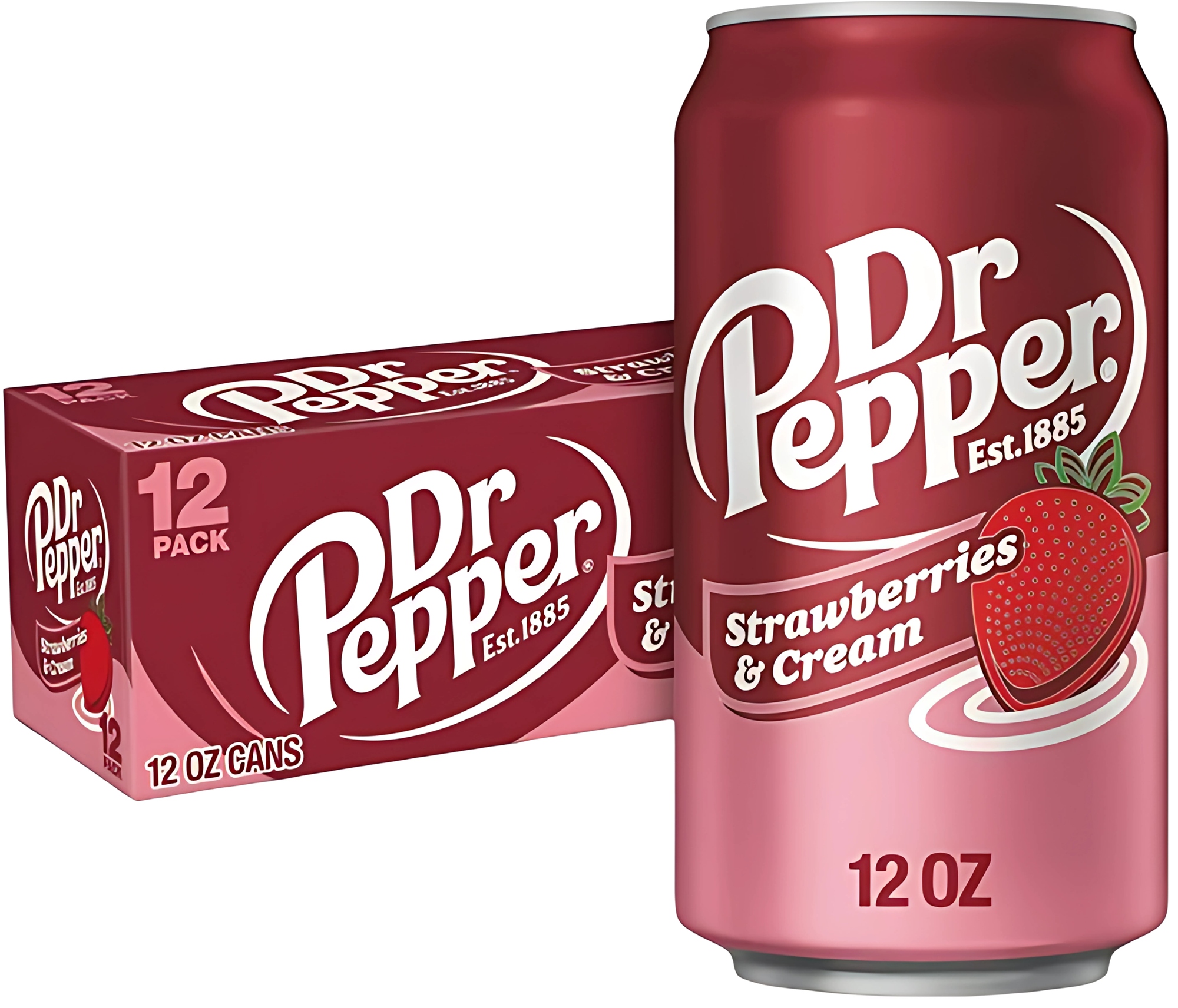 Levně Dr.Pepper Strawberries Cream Usa 12×355ml