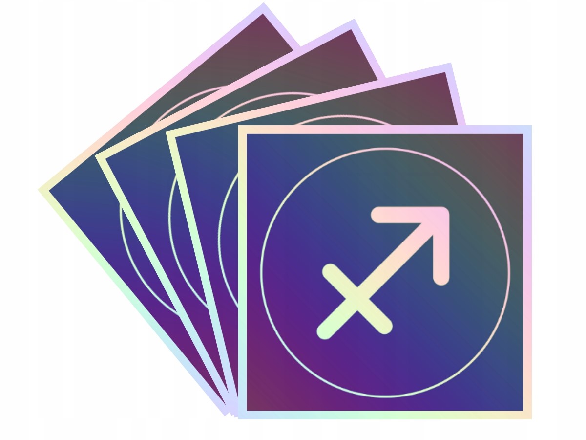 

4 x Naklejki na świece zodiakalne zodiak Strzelec