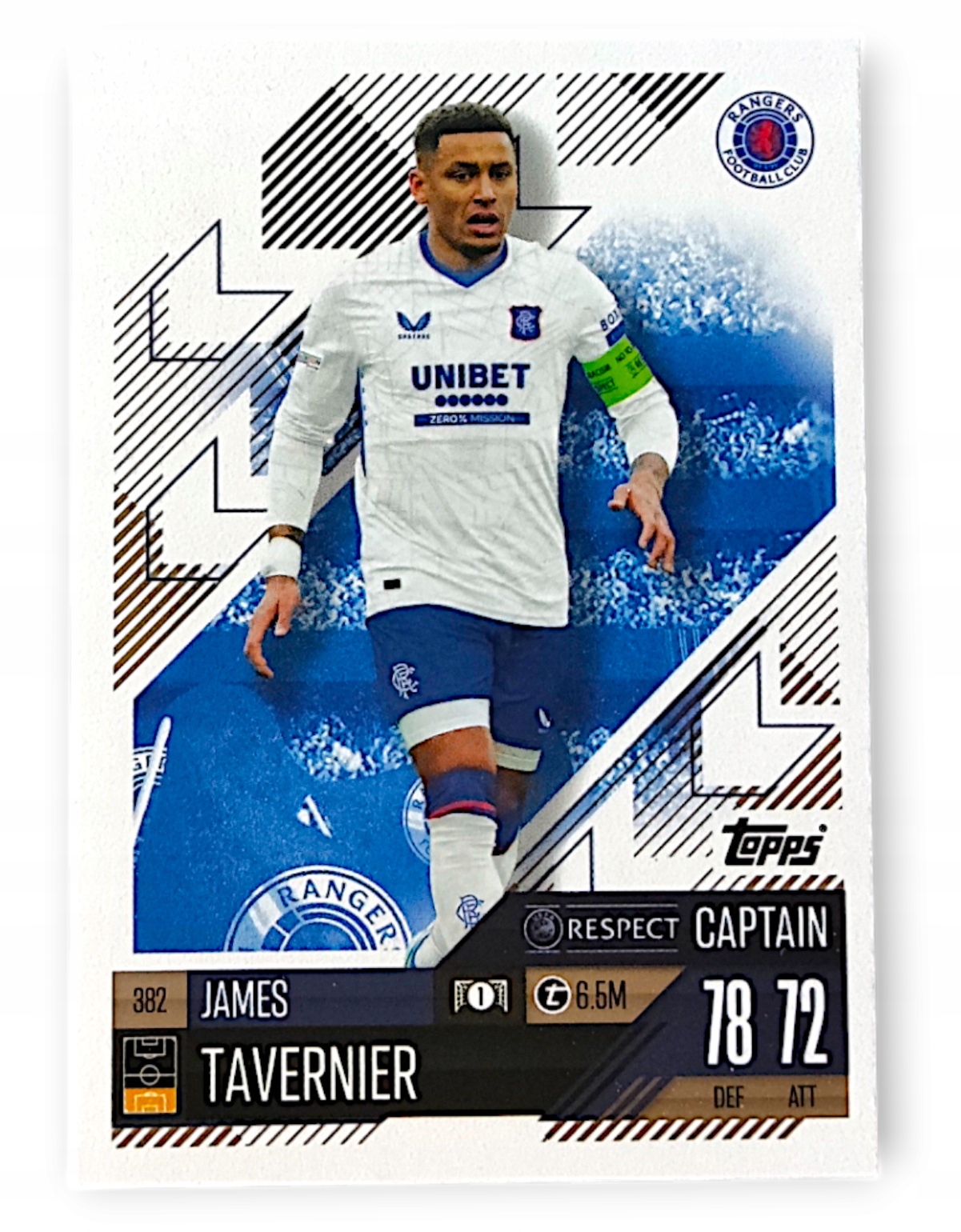 Topps Match Attax 2024-2025 Captain 382 James Tavernier Rangers