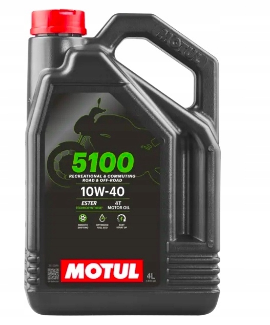 Olej Silnikowy Motocyklowy Motul 5100 4T 10W40 MA2 Ester 4T 4L
