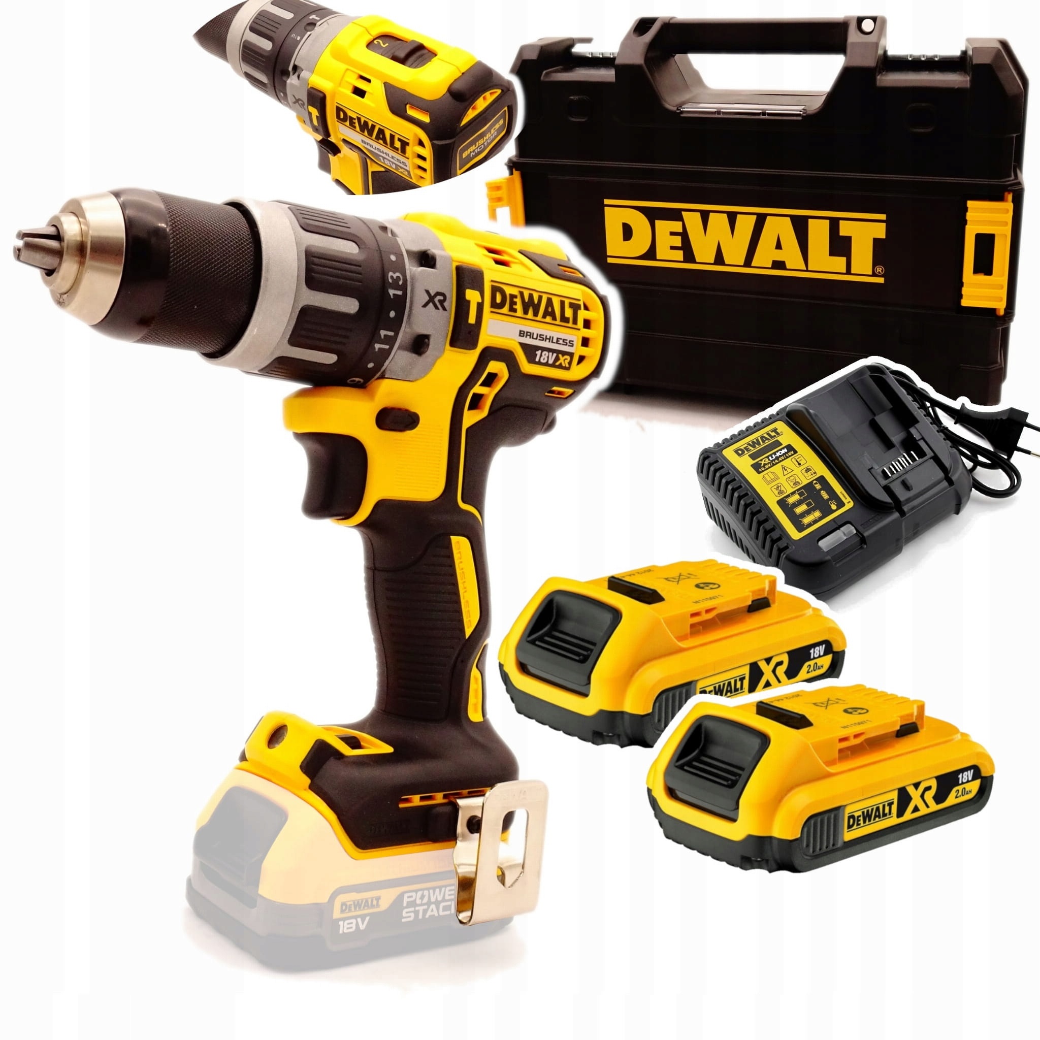 Wiertarko Wkrętarka z udarem DeWalt DCD796D2 2X 2AH 70Nm 18V Xr