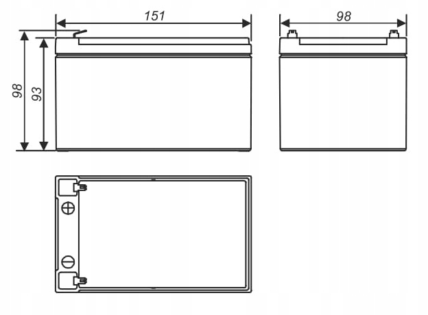 AKUMULATOR BATERIA PRZEMYSŁOWY MWPOWER 12Ah 12V MW12 MW12-12L CENTRALA UPS EAN (GTIN) 8412842537897