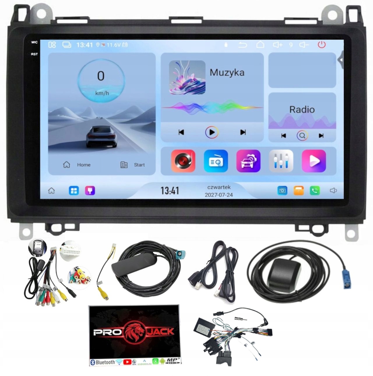 Android Rádio Mercedes Sprinter W906 2006-2019 W639 Usb Sim Modem 4/64 Gb