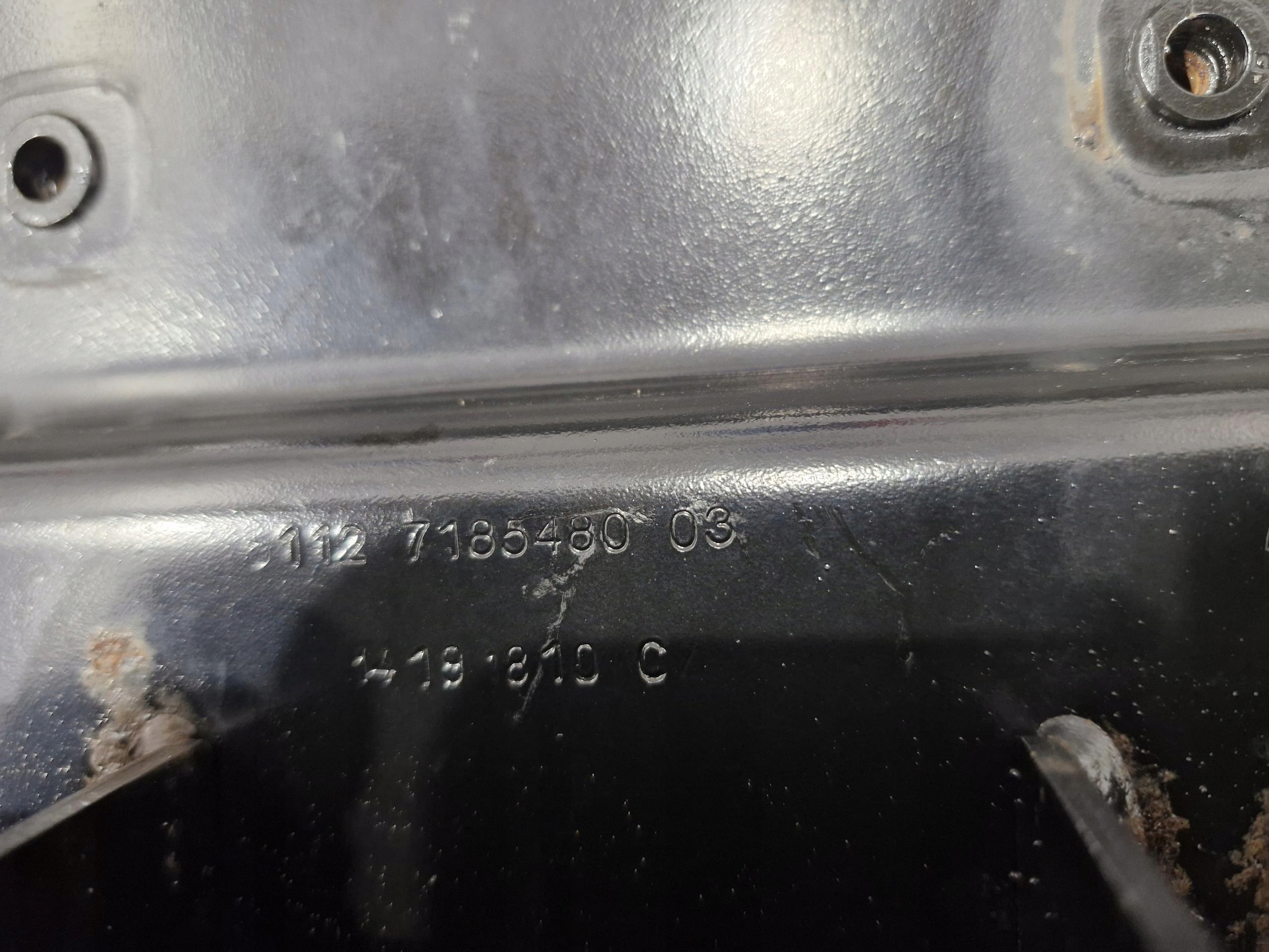 BMW E63 E64 bumper support rear part rear console 7185480
