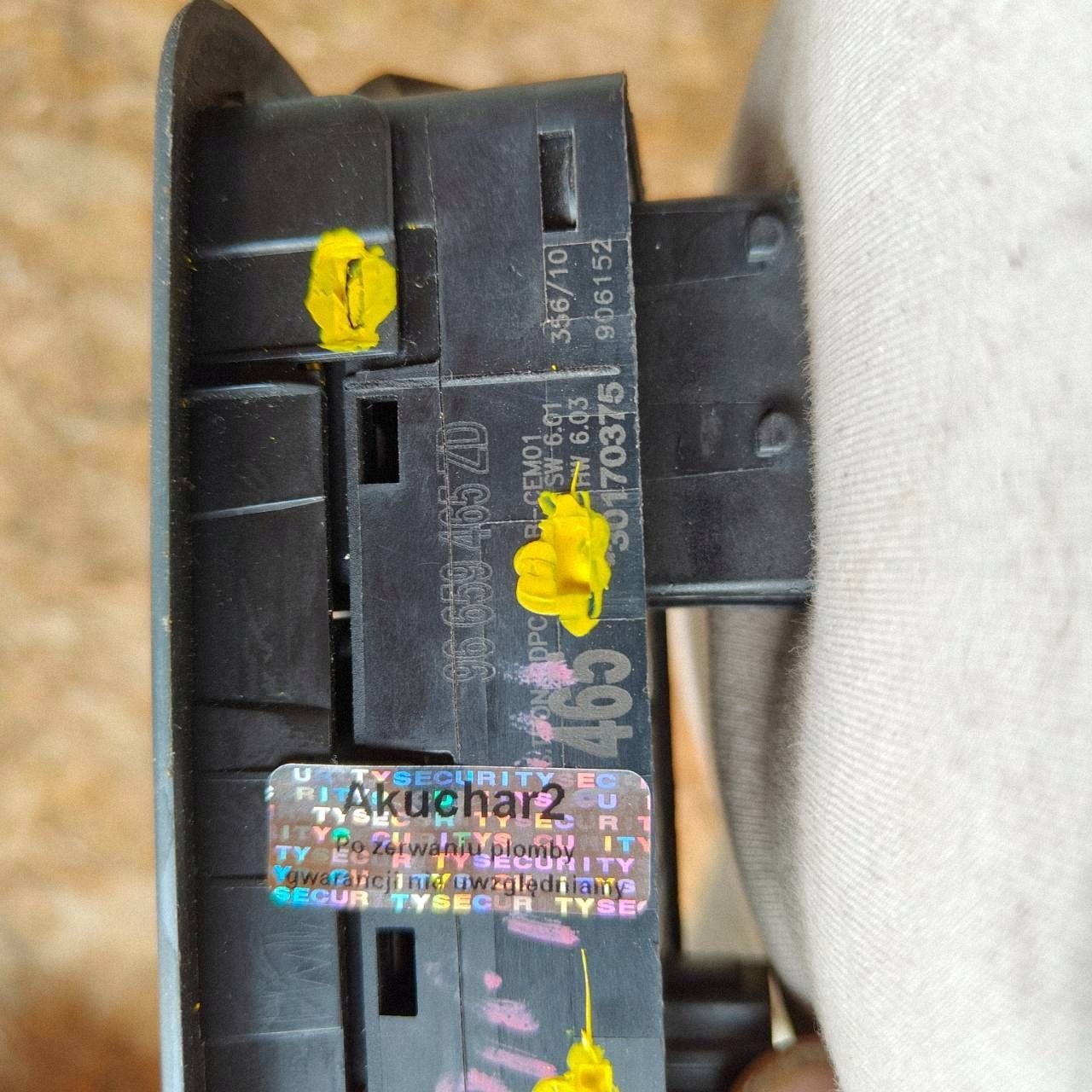 Peugeot 508 window control switch 96659465