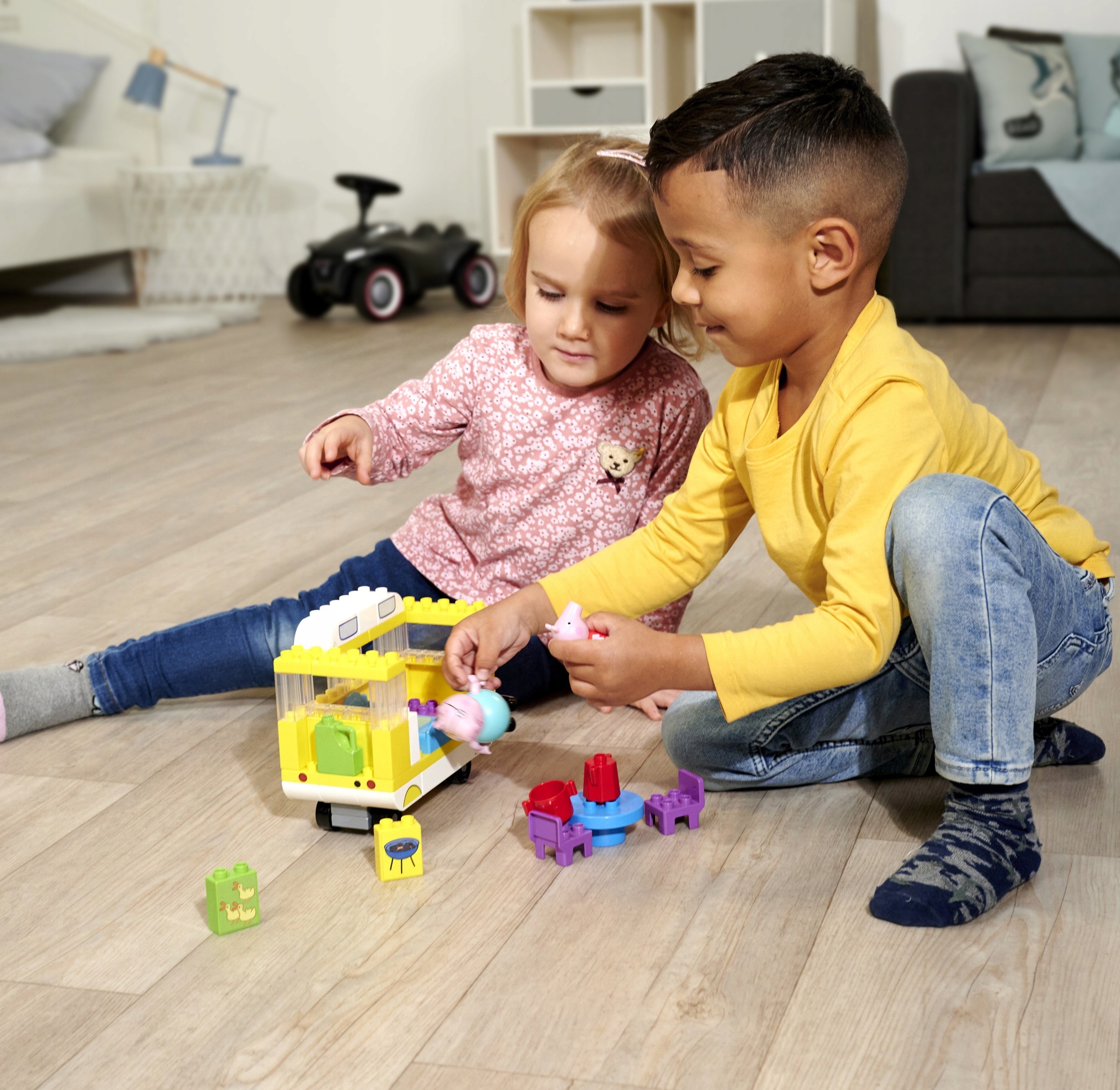 KLOCKI PEPPA ŚWINKA 2 FIGURKI DOMEK BLOXX KAMPER KONSTRUKCYJNY 54 EL. BIG Marka BIG