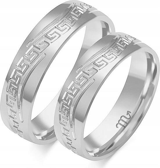 svatební bílé snubní prsteny pro páry 585, 20 21 22, módní svatební kolekce