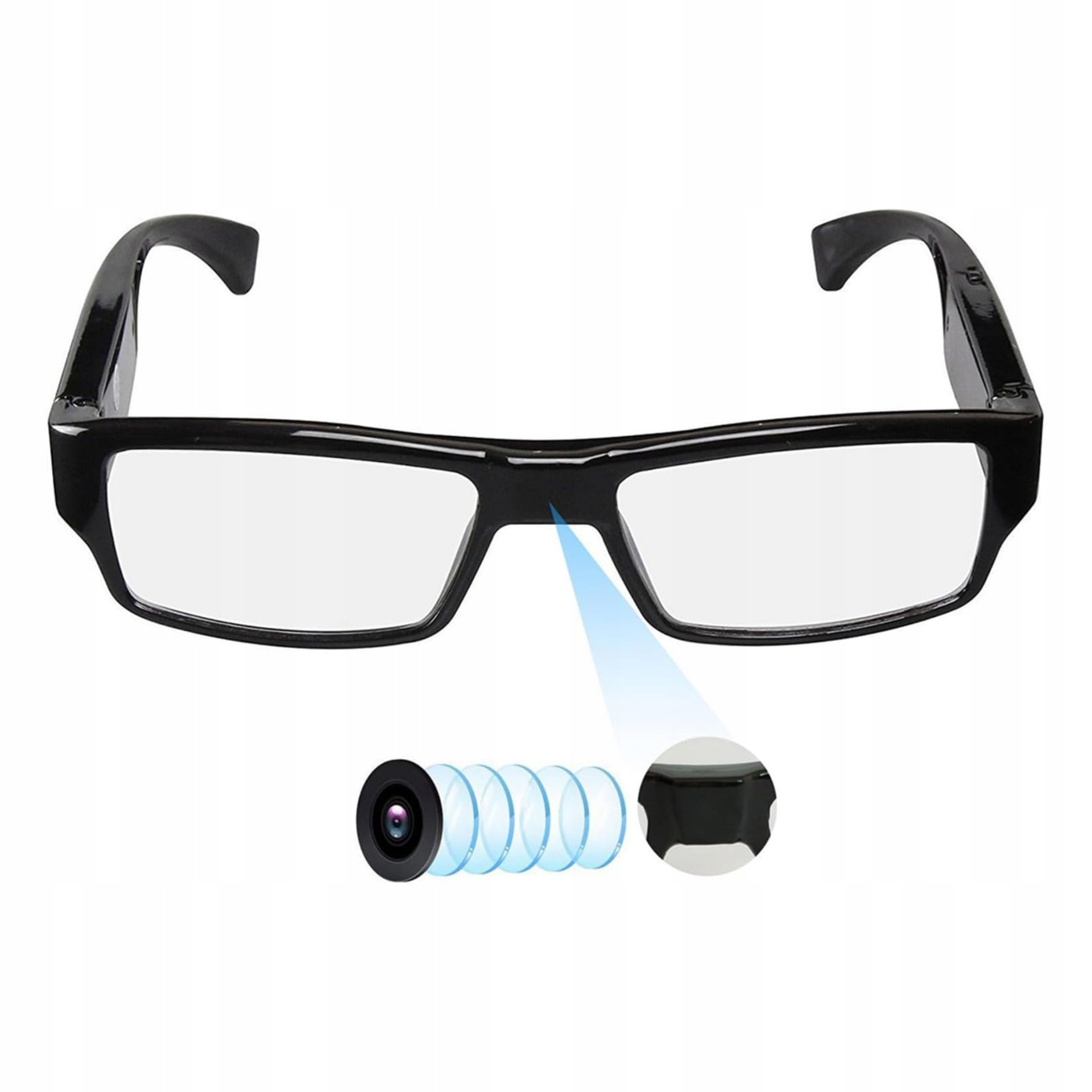 Špionážní brýle s kamerou 1080P Videorekordér 32GB karta Hereta