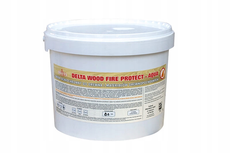 Delta Wood Aqua Bezbarwny Lakier ogniochronny do drewna 10L