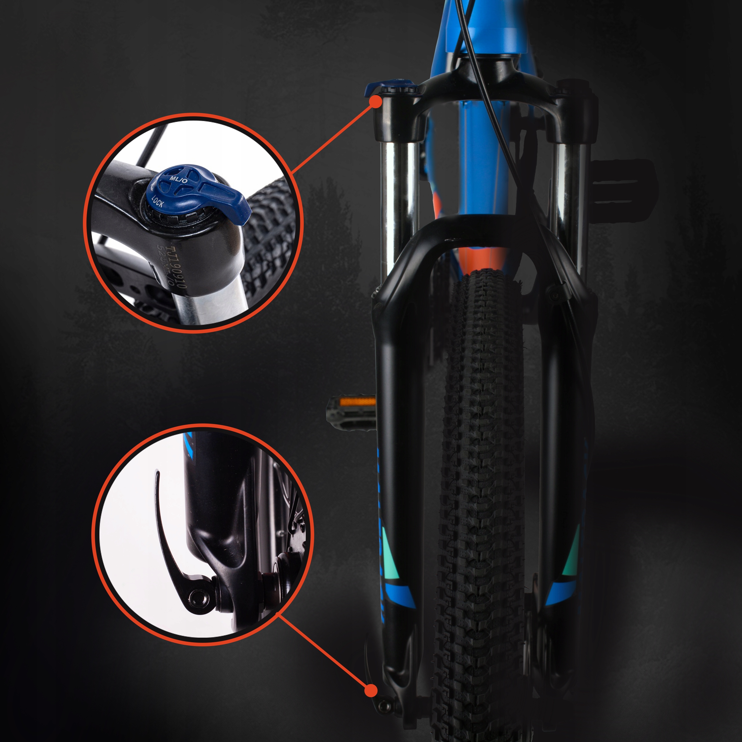 ROWER GÓRSKI MTB SHIMANO RAMA ALUMINIOWA 18 " 2xTarcze RAMA 27,5" 21 BIEGÓW Hamulce tarczowe mechaniczne