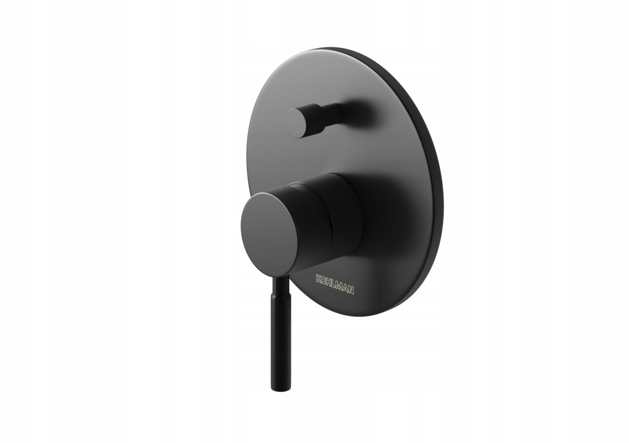 Podomietková vaňová a sprchová batéria Kohlman Roxin Black čierna QW210RB
