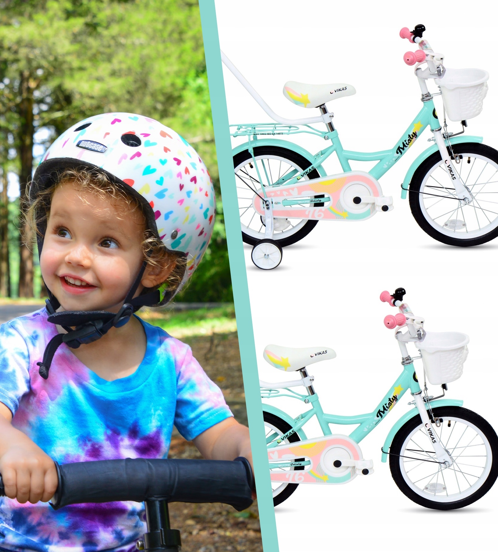 ROWER DZIECIĘCY ROWEREK 16 CALI DLA DZIEWCZYNKI KOSZYK + PROWADNIK GRATIS Rozmiar ramy mniejsza
