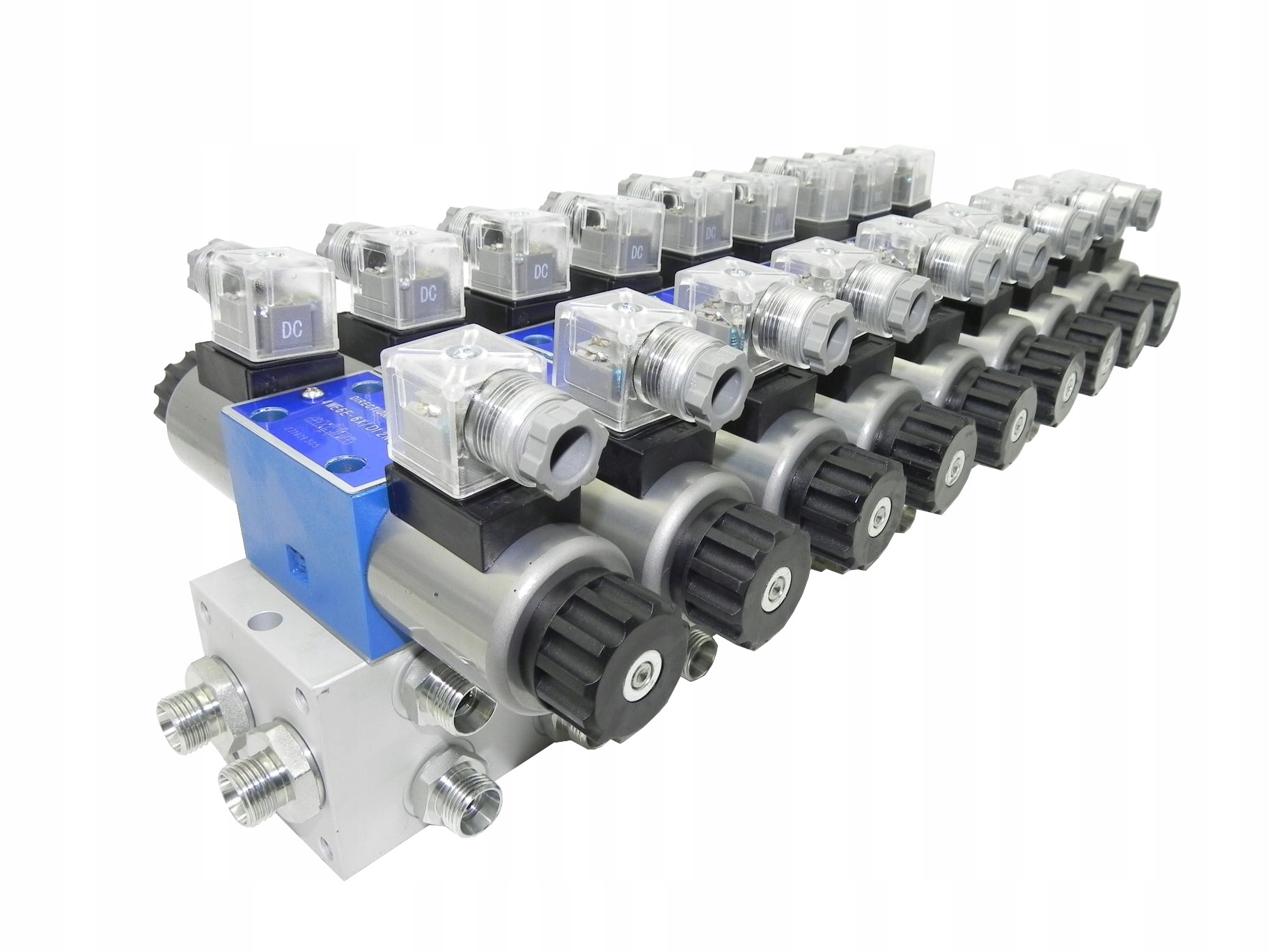 Hydraulický Rozdělovač Cetop 9 Sekční Elektrický 24V