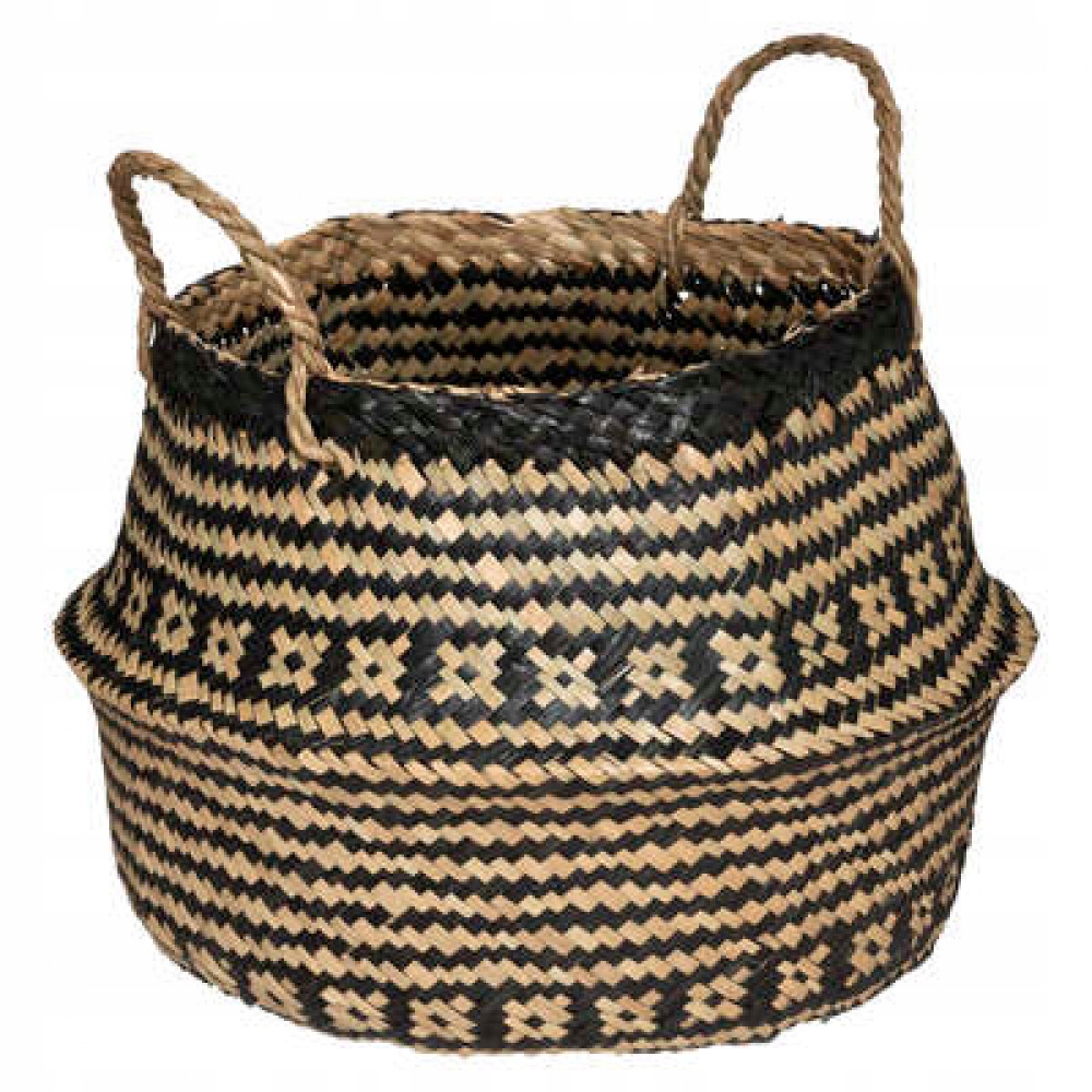 Kosz trawa morska donica osłonka scandi etno boho