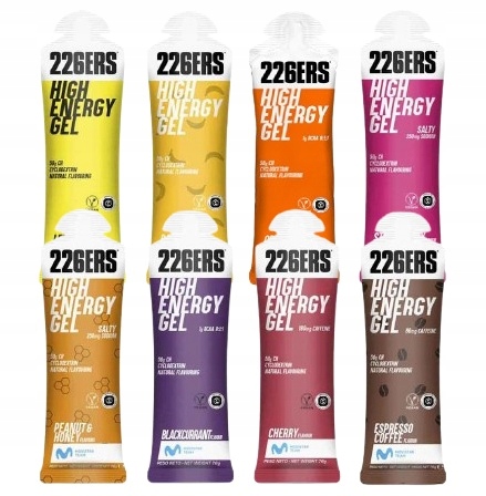 8x 226ERS High Energy Gel 226ers energetický gel MIX 8 příchutí 400 g Uhlíků