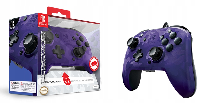 Switch Pad przewodowy DELUX+ Filoletowy / PDP Kolor fioletowy