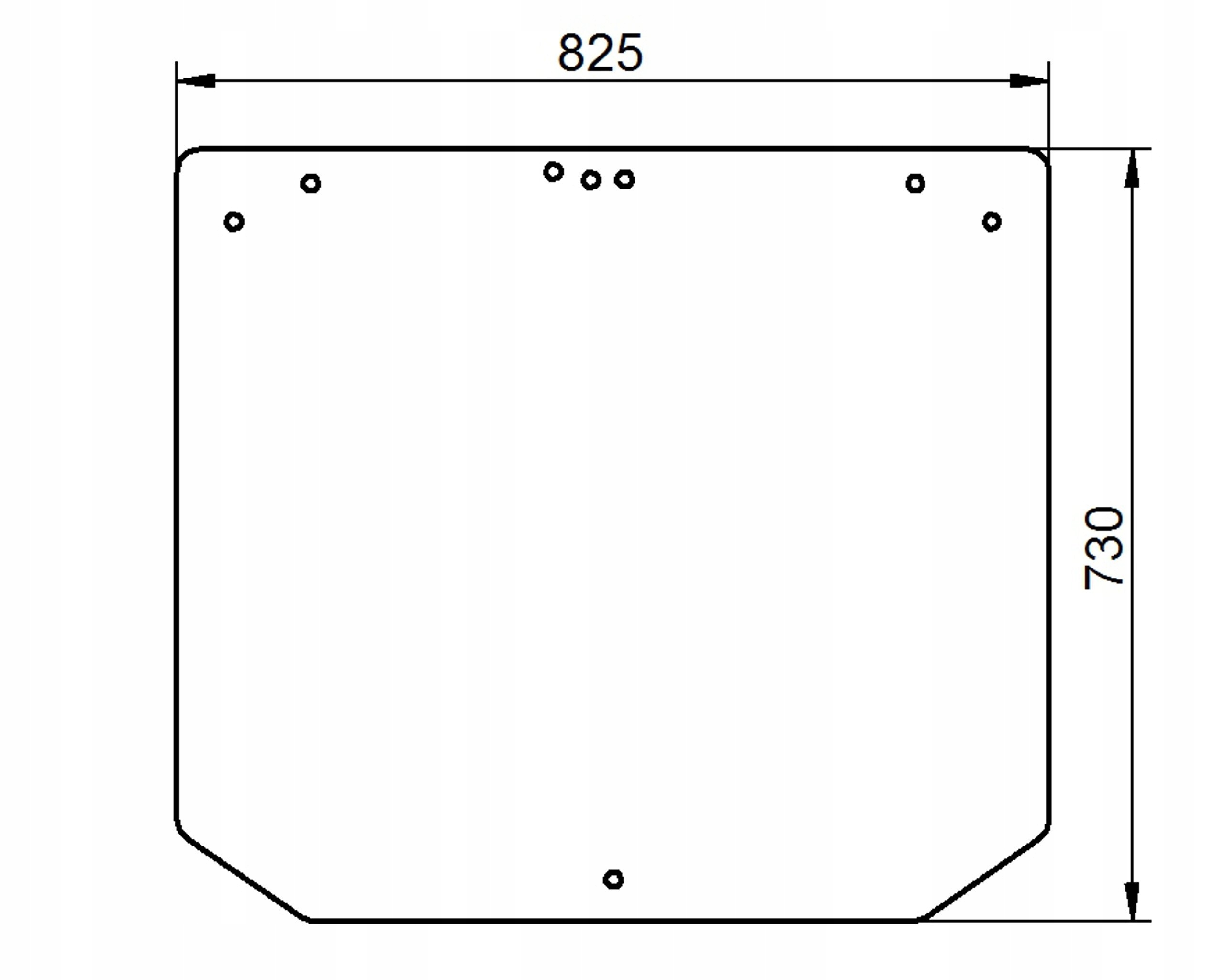 čelní sklo pro traktor John Deere zadní ER372424