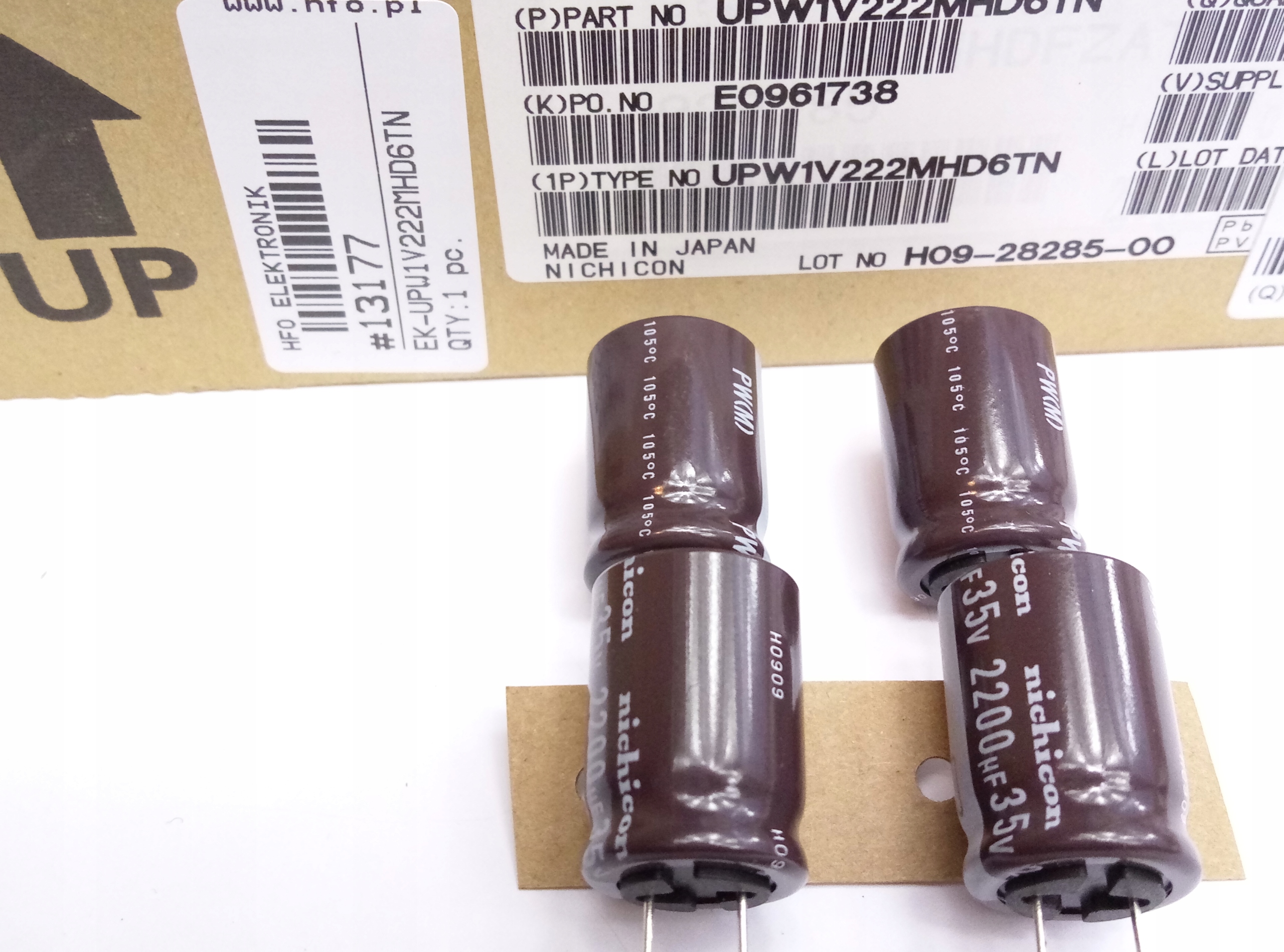 [2szt]Kondensator 2200uF/35V Nichicon UPW Low Imp. Producent Nichicon