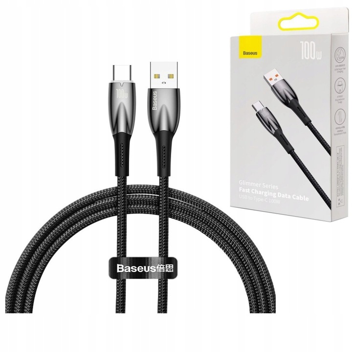 

Kabel Przewód Usb Do Usb-c Baseus 100W 1M 480 Mb/s