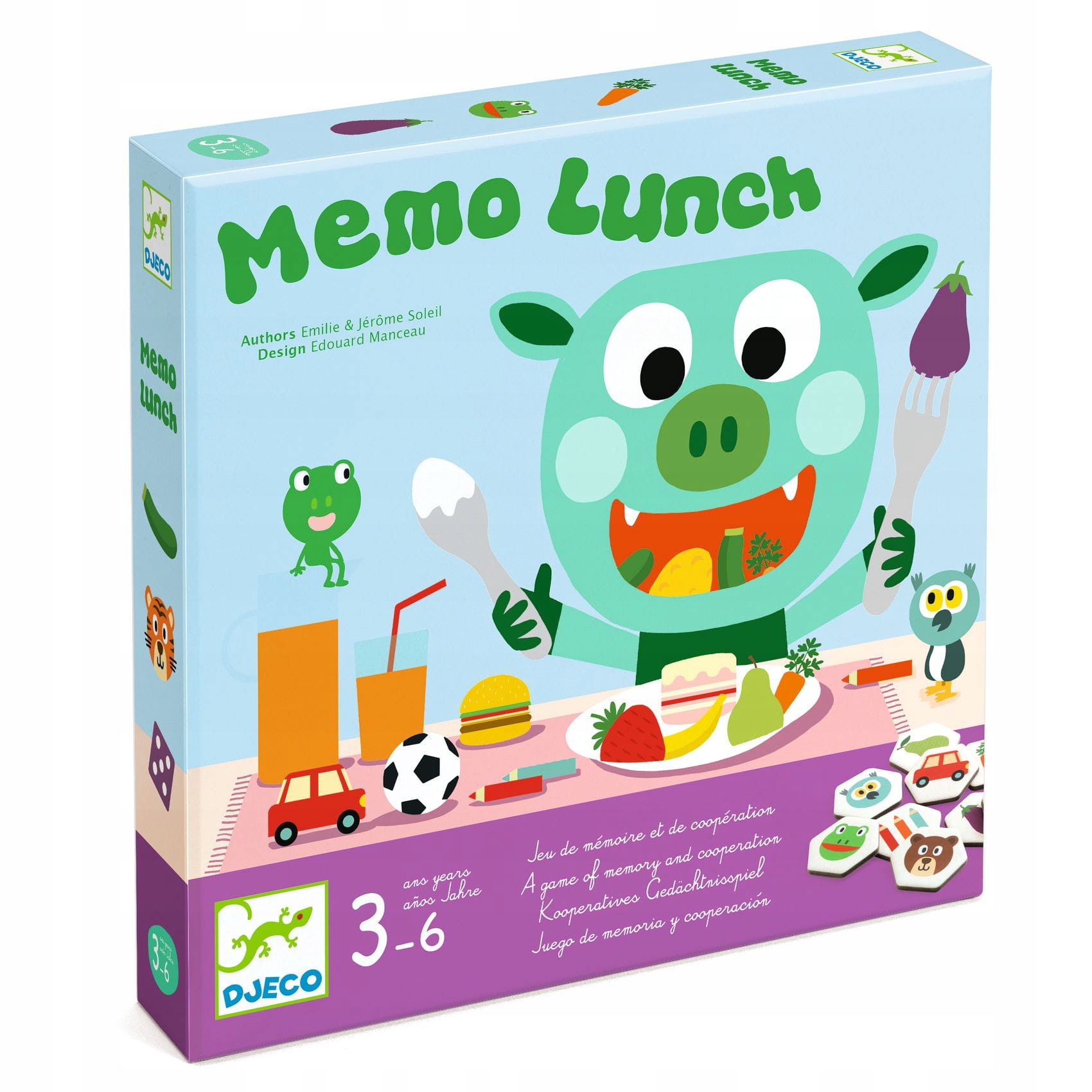 Kooperacyjna gra edukacyjna Djeco Memo Lunch