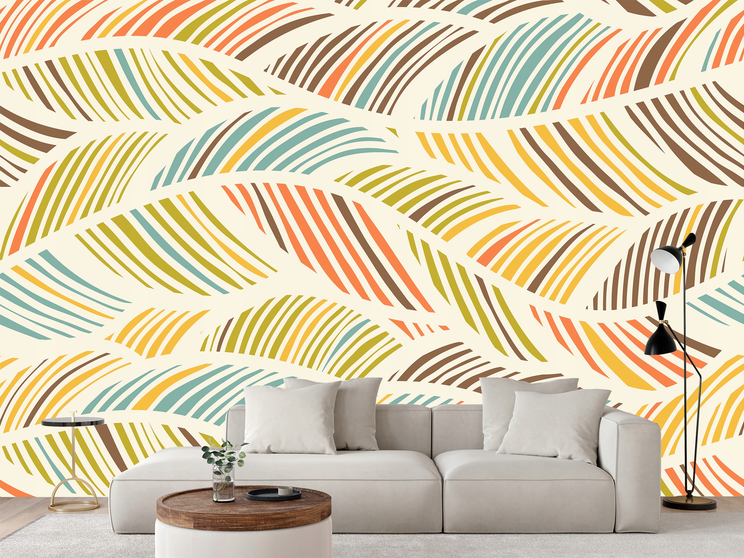 Fototapeta Ilustrace Abstraktní Peří Boho 416 x 290 cm