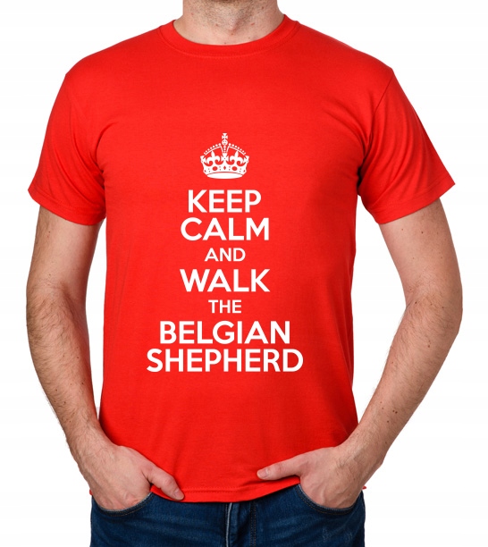 

koszulka Keep Calm Walk Belgian Shepherd prezent