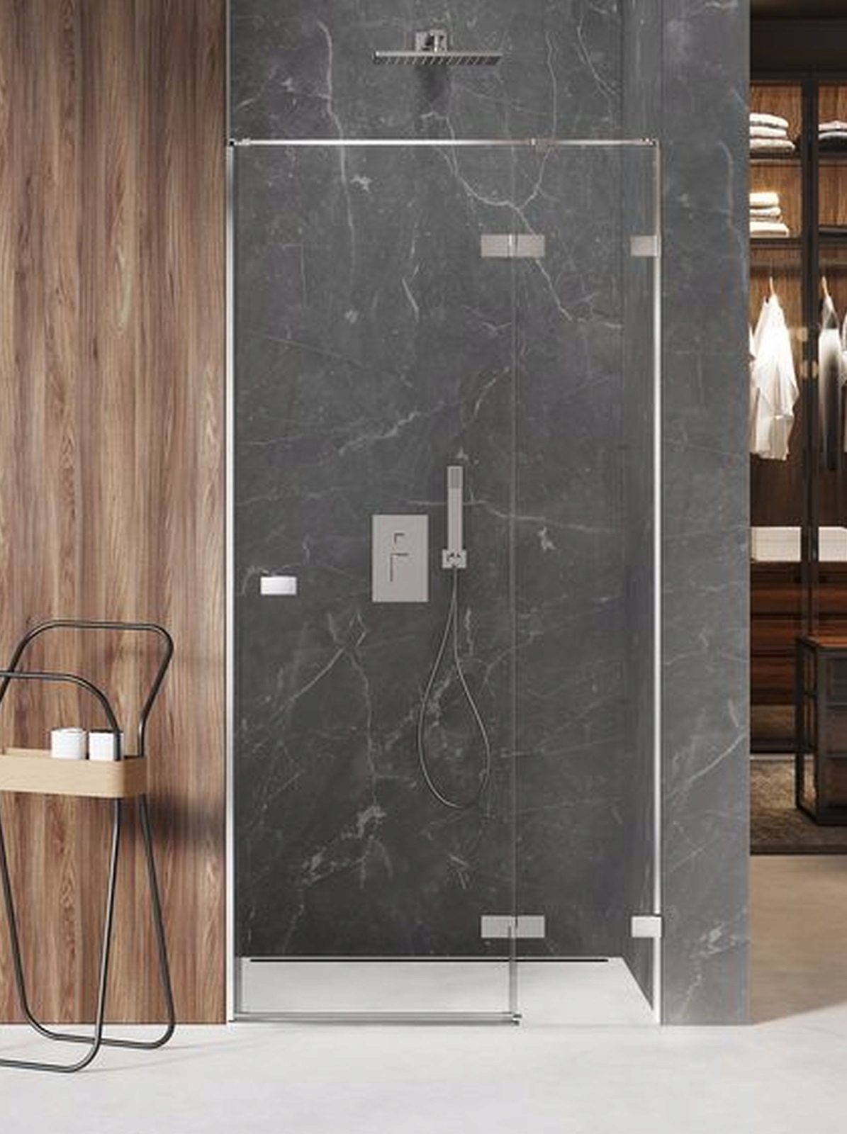 DRZWI PRYSZNICOWE 130 prawe AVEXA Mocowanie prawe